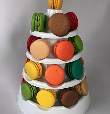 Boîte d'emballage de macarons frais durables Boîte cadeau premium 6 pièces de sandwich français