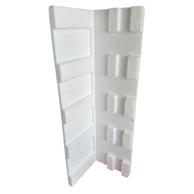 EPS (polystyrène élargi) mousse Garde d'angle Produits électroniques fragiles personnalisés Protection de l'angle droit pour fenêtres et portes