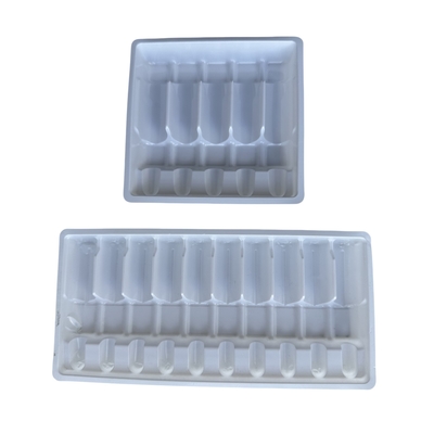 Plateau d'ampoule en polyéthylène téréphtalate PET personnalisé 1 ml 2 ml 5 ml 10 ml Plateau d'ampoule avec plusieurs spécifications à choisir