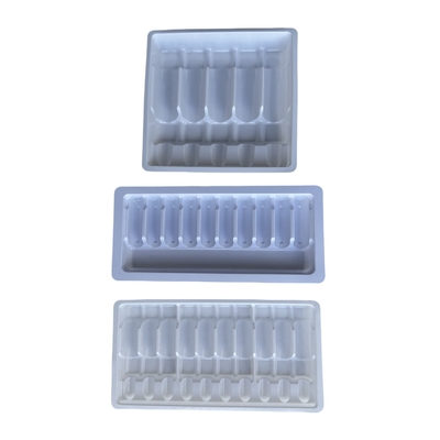 Plateau d'ampoule en polyéthylène téréphtalate PET personnalisé 1 ml 2 ml 5 ml 10 ml Plateau d'ampoule avec plusieurs spécifications à choisir