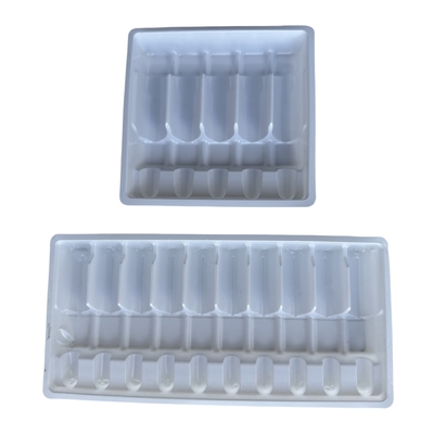 Personnalisation du plateau pour ampoules en PET en gros 1 ml 2 ml 5 ml 10 ml Personnalisation du plateau pour ampoules Spécifications multiples
