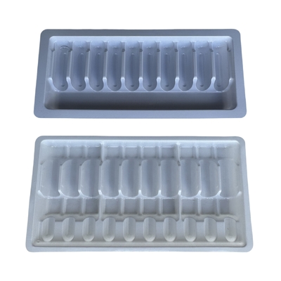 Personnalisation du plateau pour ampoules en PET en gros 1 ml 2 ml 5 ml 10 ml Personnalisation du plateau pour ampoules Spécifications multiples