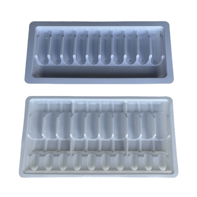 Vente en gros sur mesure de plateaux d'ampoules médicamenteuses 1 ml 2 ml 5 ml 10 mPET