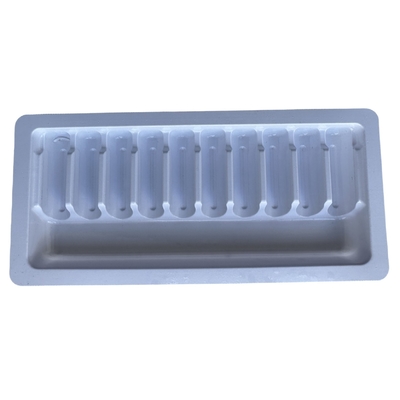 Vente en gros sur mesure de plateaux d'ampoules médicamenteuses 1 ml 2 ml 5 ml 10 mPET