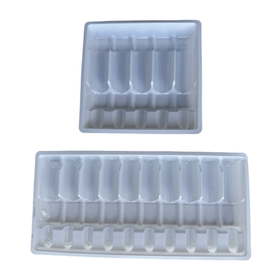 Vente en gros sur mesure de plateaux d'ampoules médicamenteuses 1 ml 2 ml 5 ml 10 mPET
