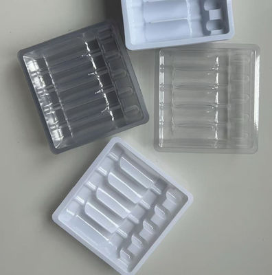 Plateau en plastique PET biodégradable de qualité alimentaire de 18 cm pour l'emballage de salades et de légumes