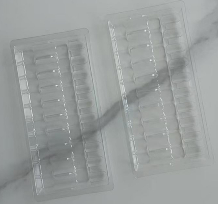 10 ml 10 pièces de plateau blanc de porcelaine liquide pour l' administration orale Les fabricants fournissent plateau intérieur de liquide pour l' administration orale plateau intérieur en plastique à ampoules transparent