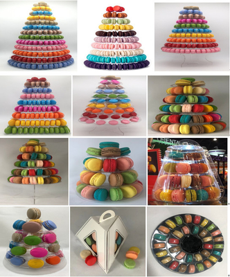 Nouveau design 10 étages Macaron Tour plateau jetable