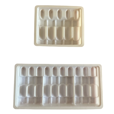 Plateau d'ampoule de médicament personnalisé 1ml 2ml 5ml 10m plateau d'ampoule en PET pour injection d'eau personnalisation en gros