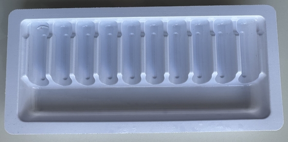 Fabrication de plateaux pour ampoules pharmaceutiques en PET 1ml 2ml 5ml 10m pour injection d'eau