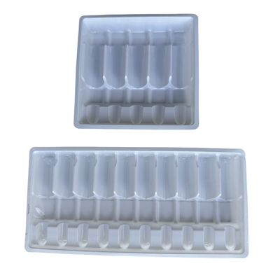 Tabouret d'ampoule en PET pharmaceutique personnalisé 1 ml 2 ml 5 ml 10 m Tabouret d'ampoule pour injection d'eau personnalisé Tabouret de formation sous vide en PET