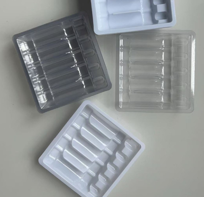 Boîte à ampoules transparente en plastique PVC PET Contenant de liquide oral jetable