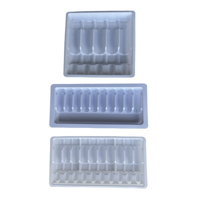 Plateau à vide personnalisé Emballage 1ml 2ml 5ml 10ml plateau d'ampoule pour injection d'eau en PET