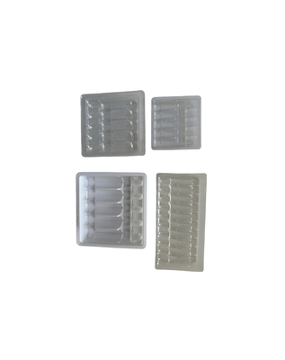 Emballage en plaquette pour injection d'eau 1 ml 2 ml 5 ml 10 ml plaquette pour ampoule en PET personnalisation