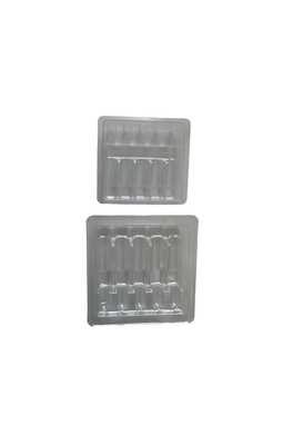 Emballage en plaquette pour injection d'eau 1 ml 2 ml 5 ml 10 ml plaquette pour ampoule en PET personnalisation