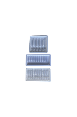 Emballage en plaquette pour injection d'eau 1 ml 2 ml 5 ml 10 ml plaquette pour ampoule en PET personnalisation