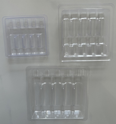 Ampoules en plastique de haute qualité plateau 1ml 2ml 5ml 10ml plastique clair ampoules emballage flacons ampoules plateau boîte