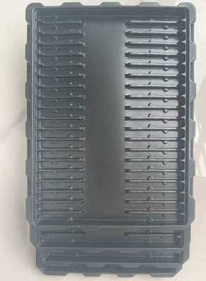 Emballage personnalisé PS Blister Plateaux antistatiques, Plateaux anti-statiques empilés PCBA en plastique conducteur et disques de roulement