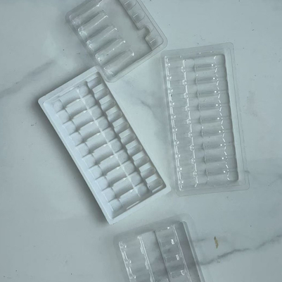 Vente en gros de 10 plateaux en plastique en PVC pour 1 ml de plateau intérieur de médicaments à vide à aiguille à eau