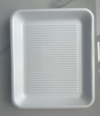 EPS carré plateaux de nourriture fraîche à compartiment unique boîtes d'atmosphère modifiée plateaux de nourriture fraîche