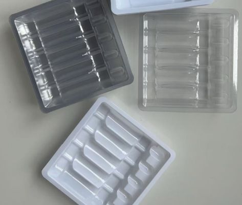 Plateaux d'ampoules en plastique 1 ml personnalisés pour l'emballage de médicaments