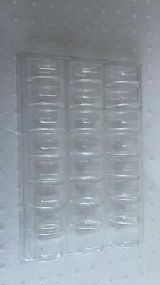 25 Plateau d'emballage de macarons avec plateau de blister de macarons en plastique PET réutilisable et personnalisable