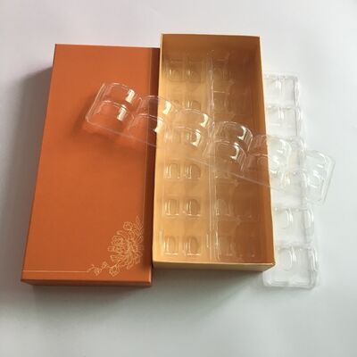 Plateau en plastique transparent écologique pour les macarons avec impression sur mesure pour les emballages alimentaires