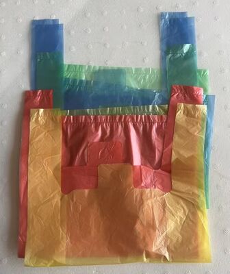 Sac de magasinage en PEHD recyclable personnalisé avec une haute résistance aux chocs pour l'utilisation dans les supermarchés