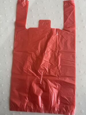 Sac en plastique HDPE avec haute résistance aux chocs, recyclable et logo personnalisé pour le shopping en supermarché