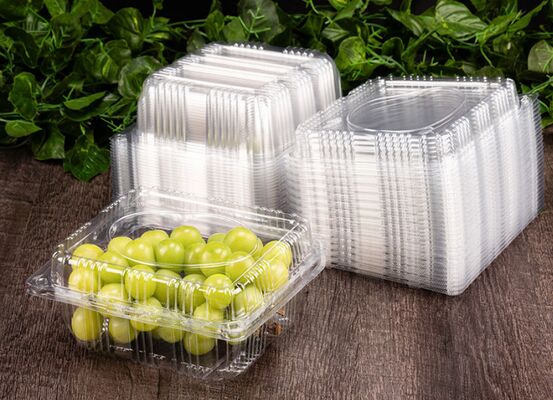Customized Design Recyclable PET Food Packaging Box with Heat Sealing for Fruits and Vegetables