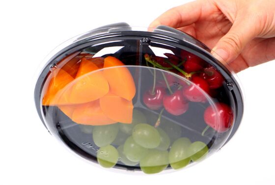 Customizable Recyclable PET Transparent Fruit Packaging Box with Heat Sealing for Grapes and Tomatoes