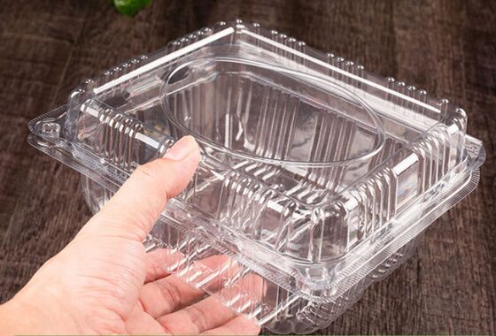 Boîte d'emballage de fruits en PET recyclable de conception personnalisée avec étanchéité thermique pour une protection parfaite