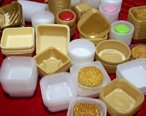Plateau en plastique transparent écologique pour les macarons avec impression sur mesure pour les emballages alimentaires
