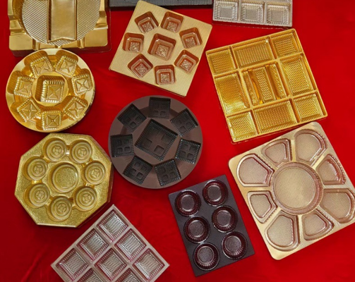 Boîte d'emballage de chocolat recyclable personnalisable avec thermoscellage pour fruits et gâteaux