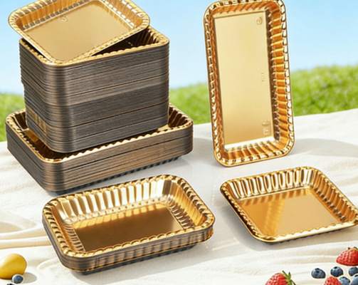 Boîte d'emballage de chocolat recyclable personnalisable avec thermoscellage pour fruits et gâteaux