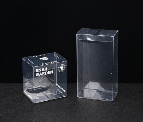 Boîte d'emballage transparente en PVC, boîte en plastique transparente écologique de couleur plastique PET/PP, boîte pliante dépolie et résistante aux rayures