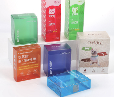Boîte d'emballage en PVC, film protecteur PET, boîte d'affichage en plastique, jouet, boîte de rangement de cosmétiques, polissage PP, personnalisation
