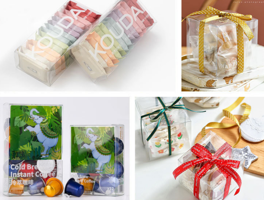 Boîtes en plastique, boîtes d'emballage en PVC, boîtes à cosmétiques personnalisées, boîtes transparentes alimentaires, boîtes en PVC, boîtes en plastique PET universelles