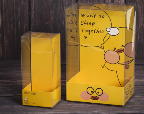Boîte d'emballage en PVC - disponible en stock - nécessités quotidiennes - boîte transparente en PET - boîte de jouets - boîte mate en PP - logo imprimé en couleur - gel probiotique
