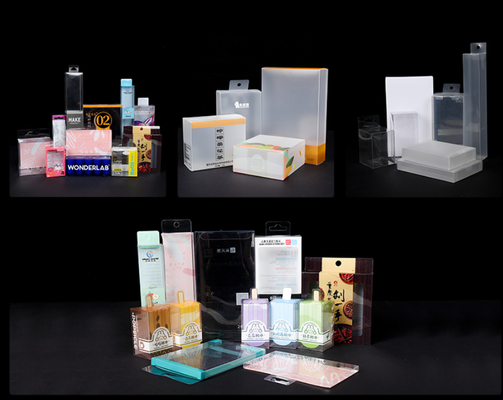 Boîte d'emballage transparente en PVC, boîte en plastique en forme d'oreille pour animaux de compagnie, boîte d'affichage de stockage de matériel artisanal en PP, personnalisation