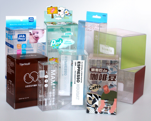 Porteur de brosse à dents avec pince à oreille, boîte d'emballage transparente en PVC, boîte pliable en plastique PET, impression texturée mate en PP, personnalisation disponible
