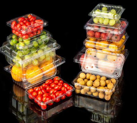 Food-grade transparent PET supermarket consumables - Plastic fresh produce trays - Inner packaging tray for disposable vacuum-formed plastic trays