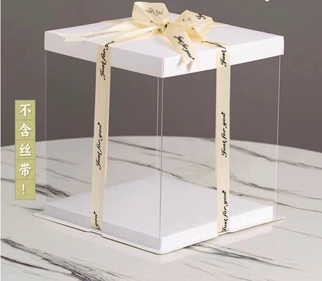 Emballage de la boîte à gâteaux: 4 pouces, 6 pouces, 8 pouces, 10 pouces, 12 pouces / couche simple, double couche, couche triple, boîte cadeau de fleurs, cuisson de dessert, personnalisation