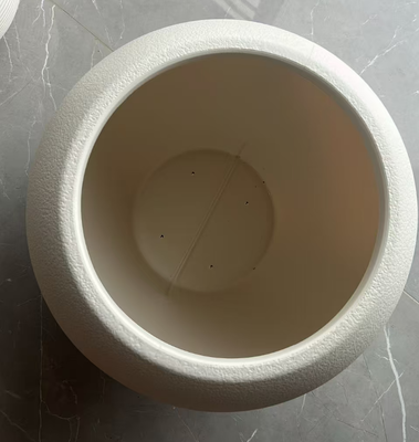 Pot de fleurs en porcelaine blanche à feuilles multiples en HDPE pour plantes en pot d'intérieur et d'extérieur