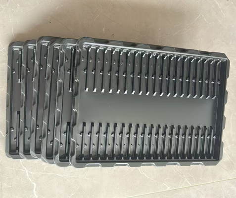 Customized Black Eco-friendly Anti-static Blister Tray for Electronic Components