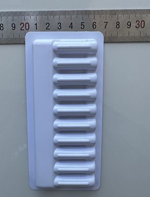 Plateau d' ampoule pharmaceutique en matière PET 1 ml 10 paquets d' aiguille en verre plateau fixe en gros