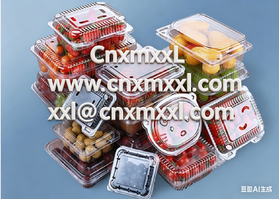 Boîte d'emballage de fruits thermoscellable en PET recyclable de conception personnalisée et emballage blister en plastique de tomate