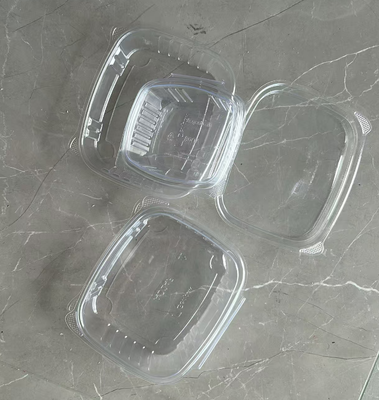 Boîte d'emballage à étanchéité thermique en PET recyclable pour tomates et bleuets