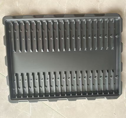 Vente en gros de plaquettes antistatiques à 100 grilles de PS noir 49*16*7 pour les circuits imprimés PCBA