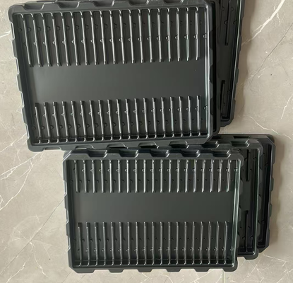 Plateau en plastique antistatique écologique personnalisé avec 35 compartiments pour composants électroniques